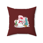 Cuscino decorativo "Sorpresa del pupazzo di neve"