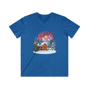 T-shirt scollo a V uomo – Volo di Mezzanotte