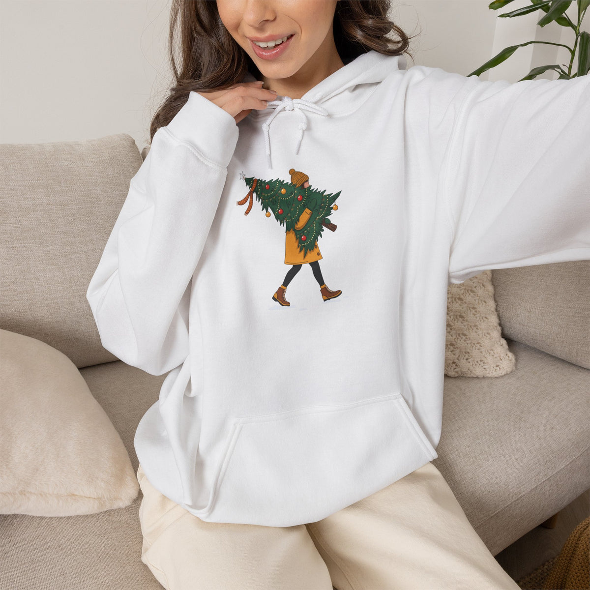 Felpa con cappuccio donna – Regali sotto l'Albero
