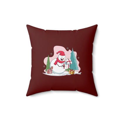 Cuscino decorativo "Sorpresa del pupazzo di neve"