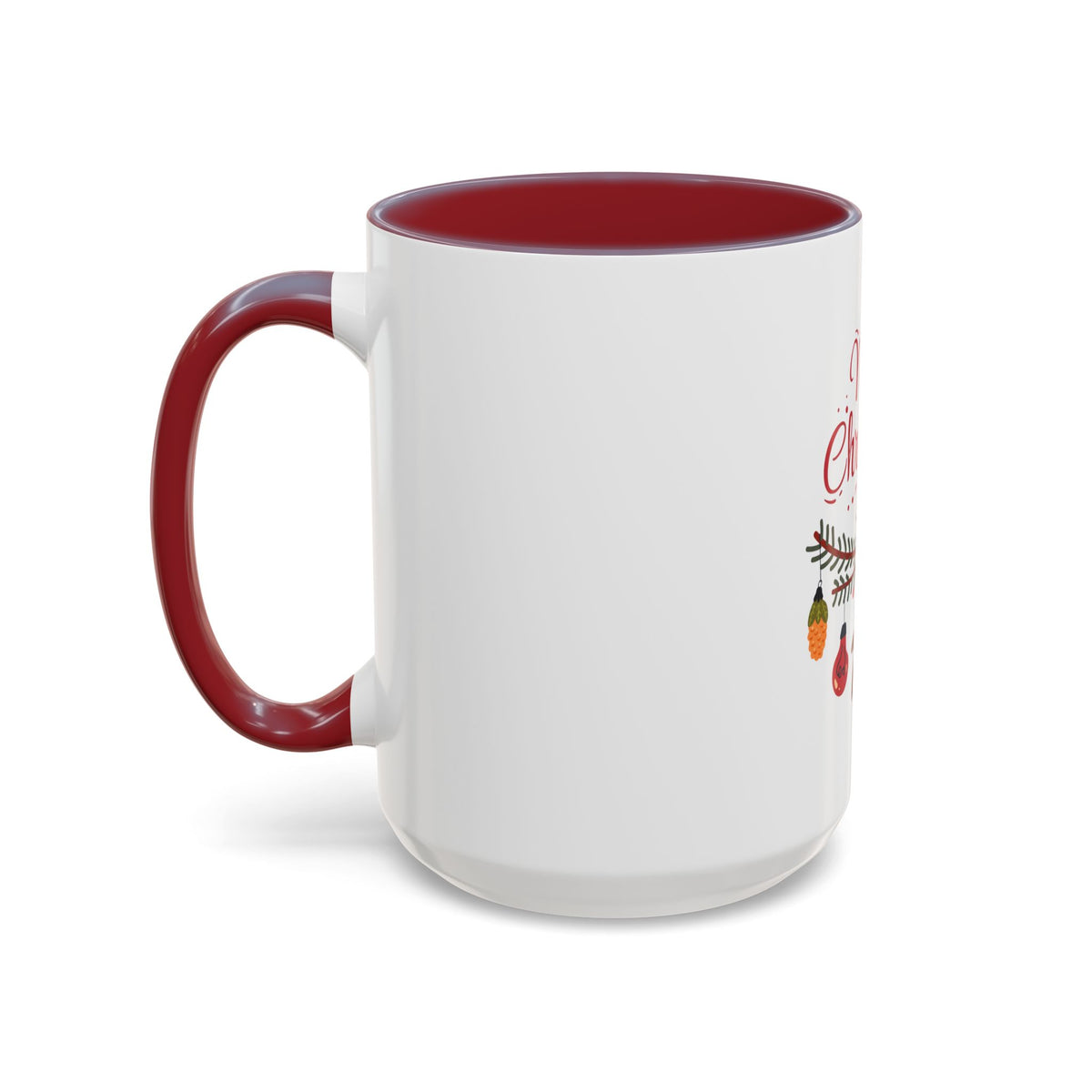 Tazza da caffè natalizia con scarabocchi