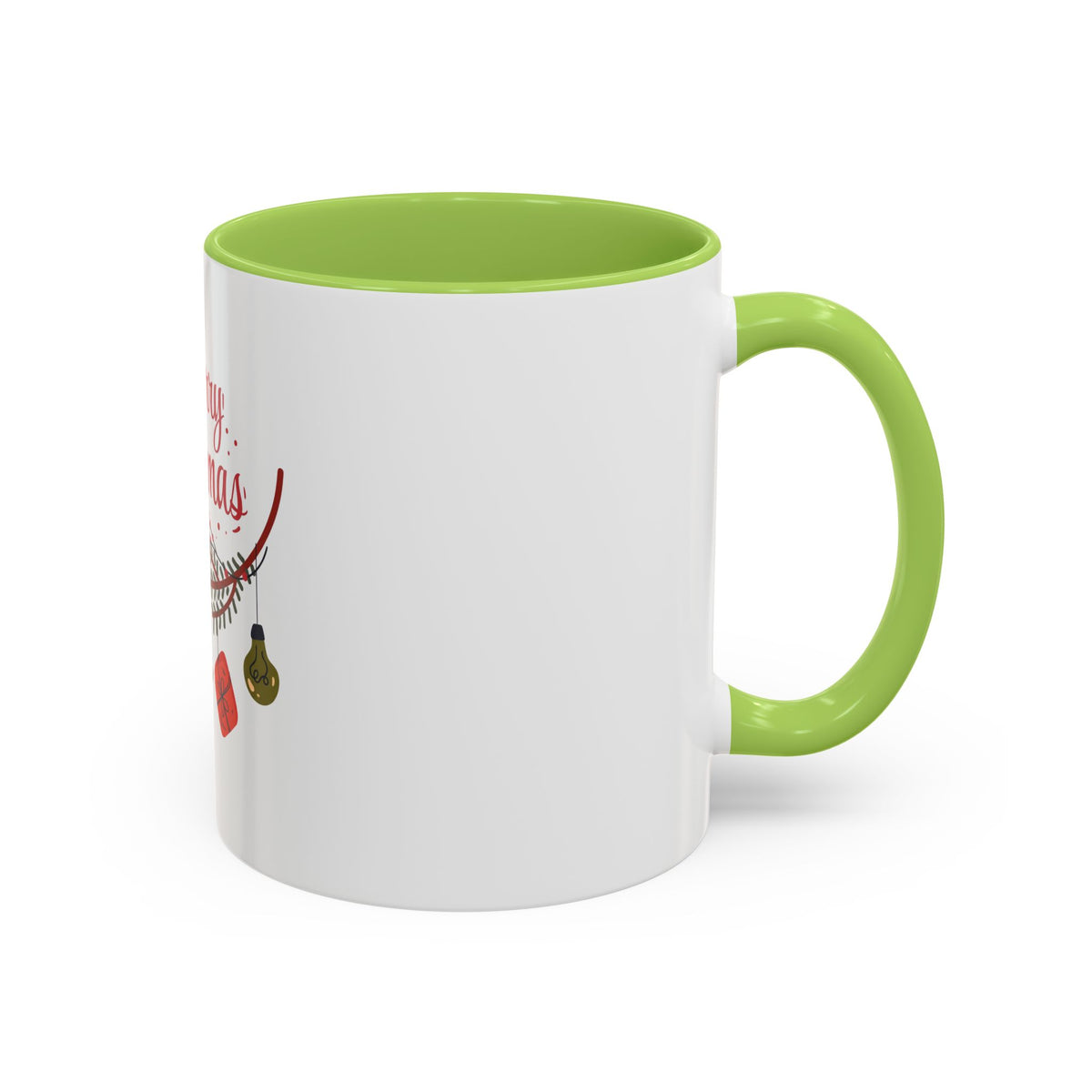 Tazza da caffè natalizia con scarabocchi