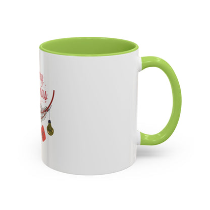 Tazza da caffè natalizia con scarabocchi