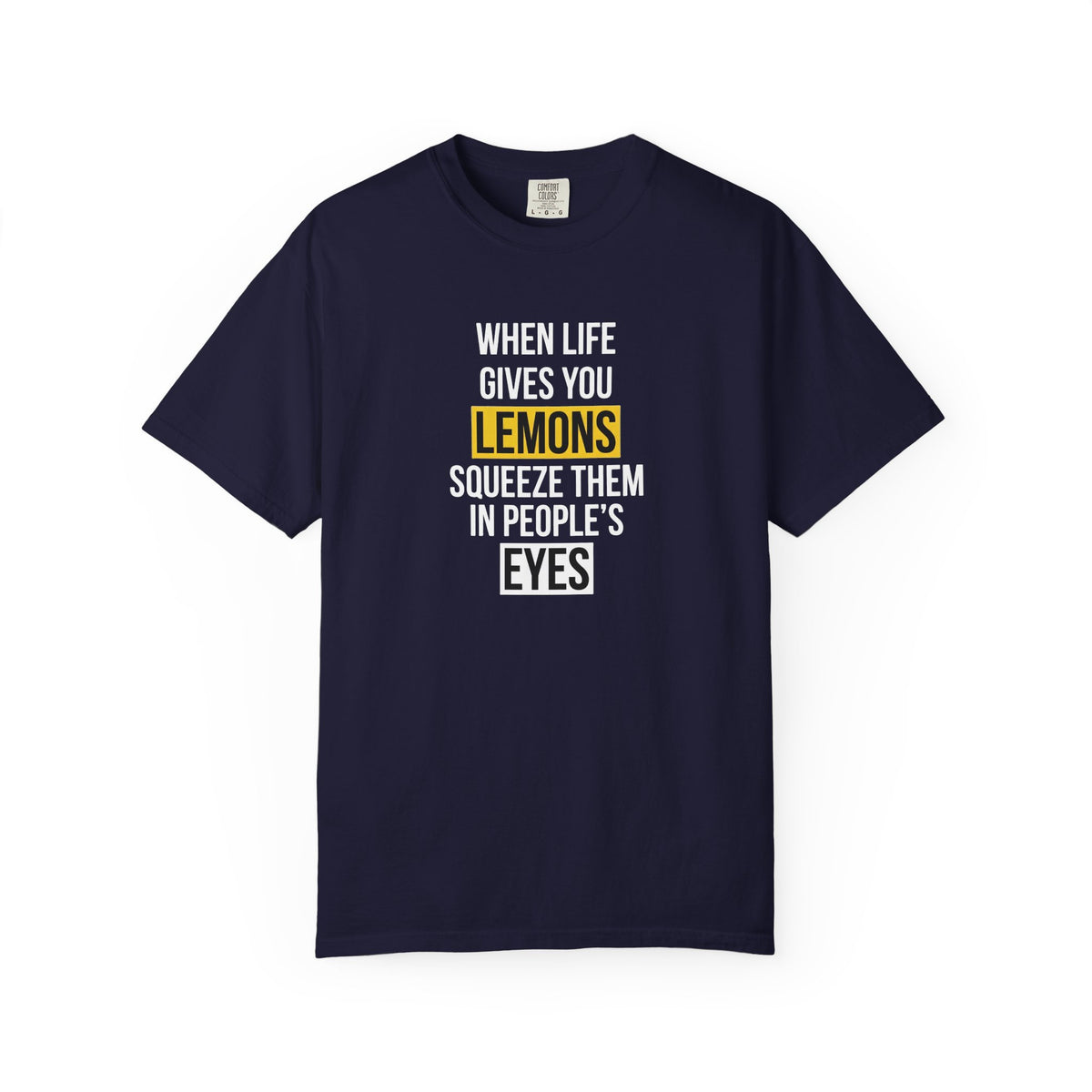 T-shirt uomo tinta in capo scura «Sour Revenge»