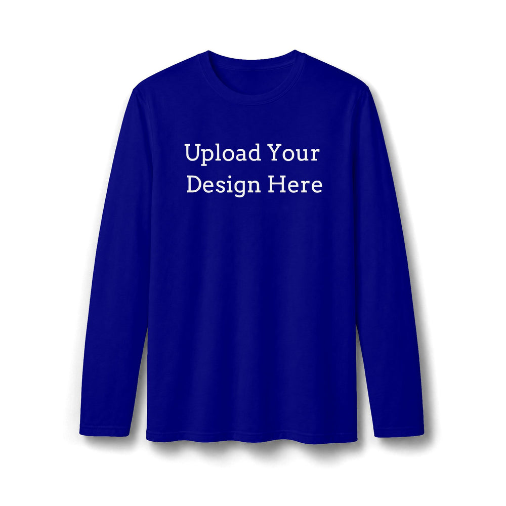 T-shirt da uomo scura personalizzata a maniche lunghe