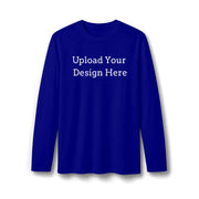 T-shirt da uomo scura personalizzata a maniche lunghe
