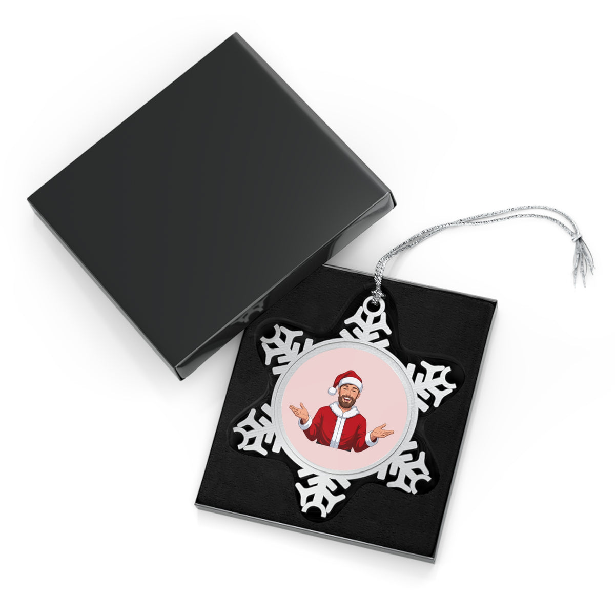 Decorazione natalizia di Babbo Natale allegro