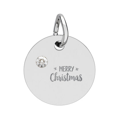 Charm a cerchio con pietra del mese – Buon Natale