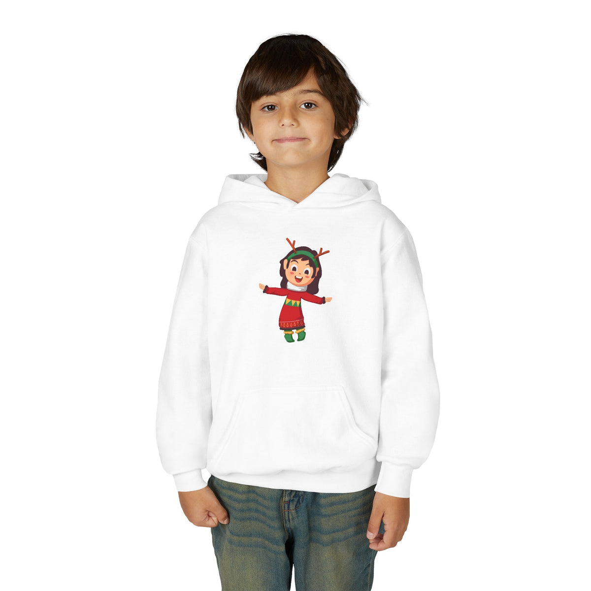 Felpa con cappuccio Mini Elfo di Natale