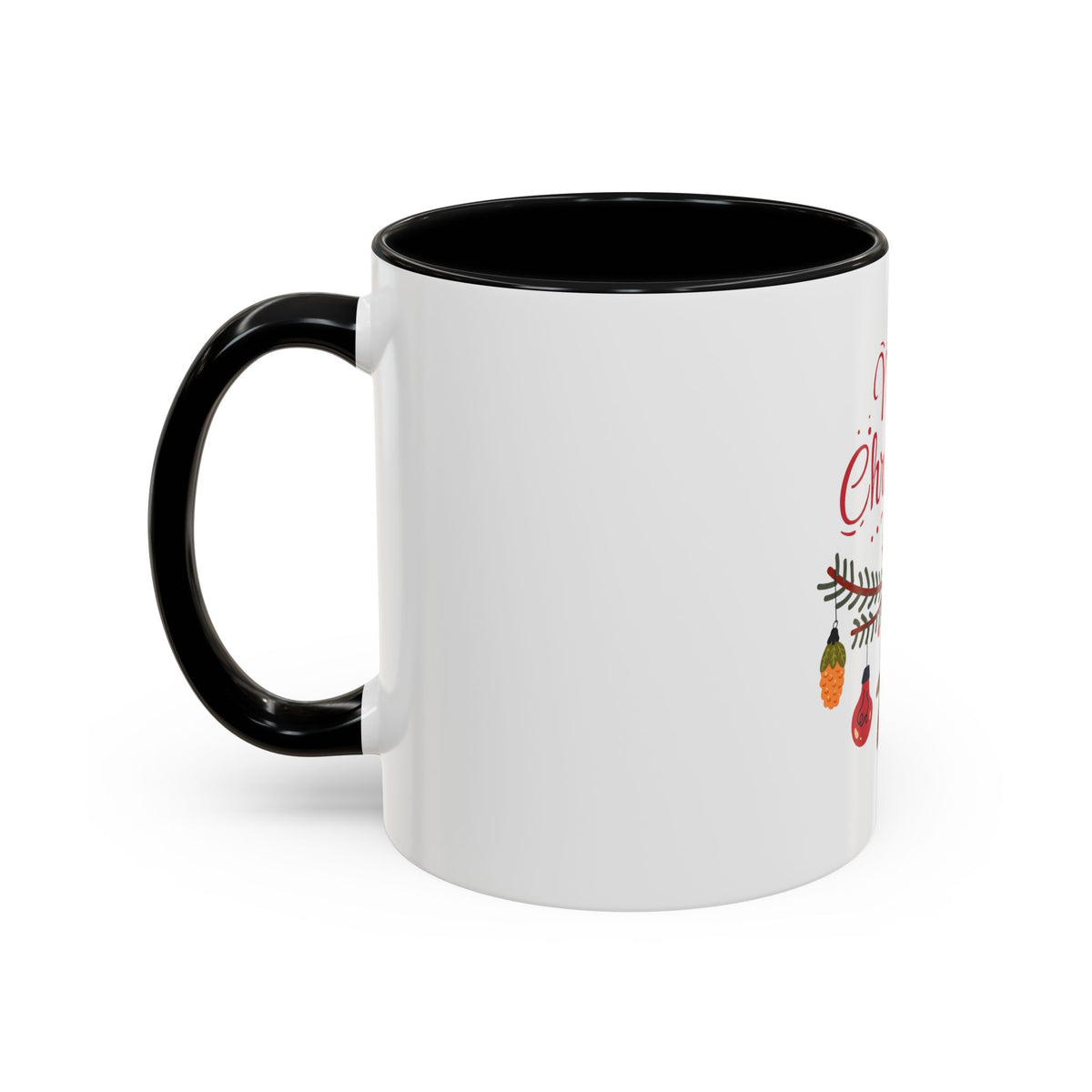Tazza da caffè natalizia con scarabocchi