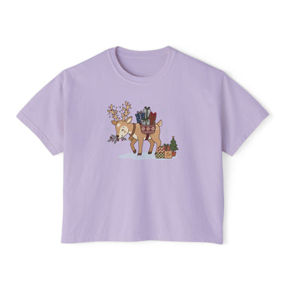 T-shirt Boxy Festive Courier