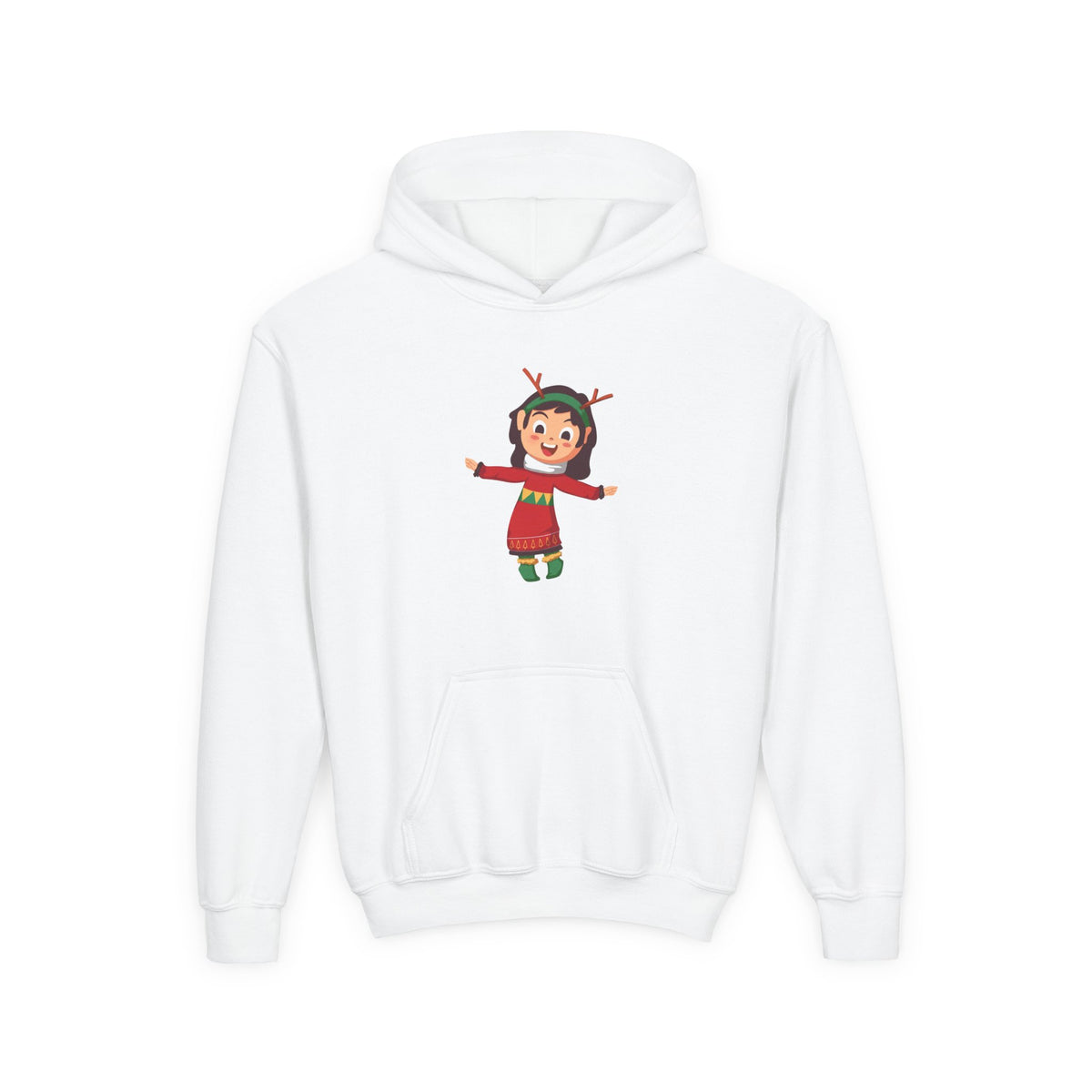 Felpa con cappuccio Mini Elfo di Natale