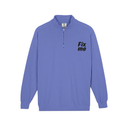 Felpa con mezza zip Aggiustami