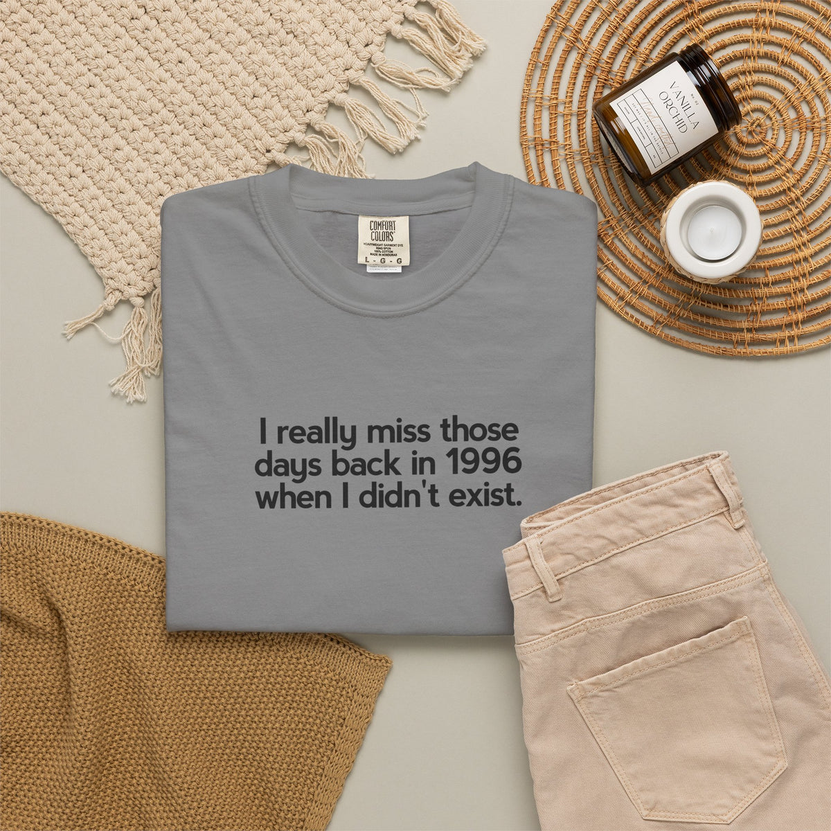 T-shirt uomo tinta in capo «Nostalgic Void»