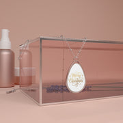 Collana ovale Merry Christmas 2