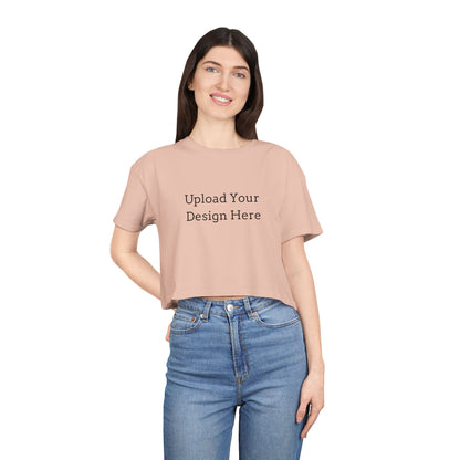 T-shirt crop donna personalizzabile – Modello A