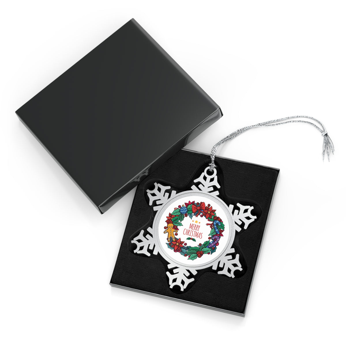 Decorazione natalizia a forma di anello festivo