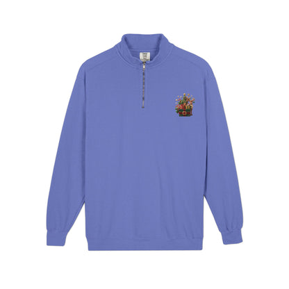 Felpa uomo con zip corta Festive Bounty
