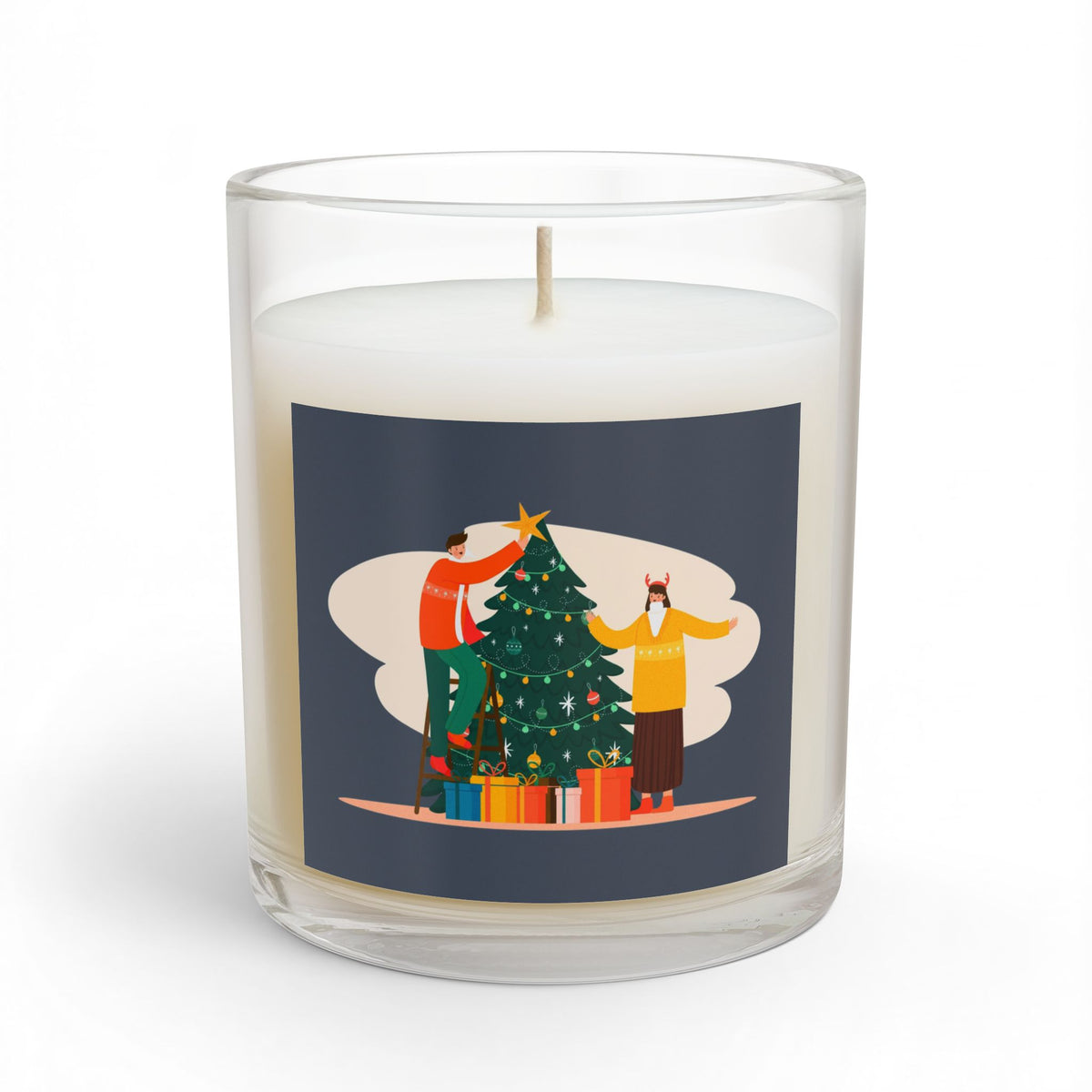 Candela in vetro Decorating Together