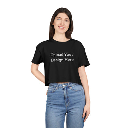 T-shirt crop donna personalizzabile – Modello B