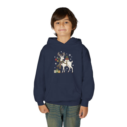 Felpa con cappuccio elfo bambini – Renna di Natale