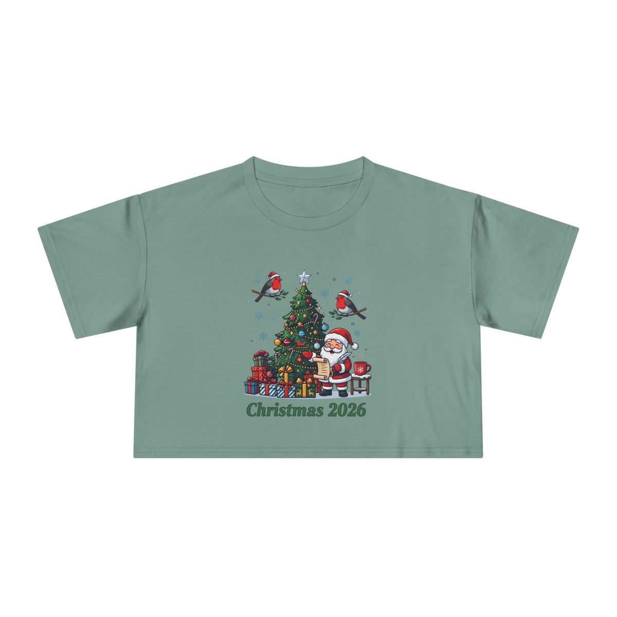 T-shirt crop donna – Natale 2026