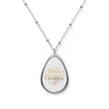 Collana ovale Merry Christmas 2