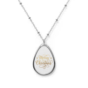 Collana ovale Merry Christmas 2