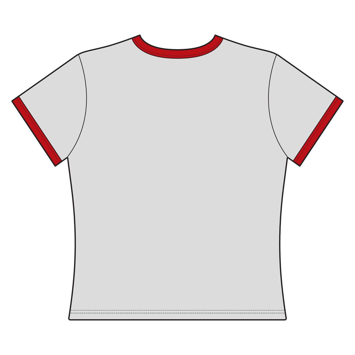 T-shirt ringer da donna Natale 2026