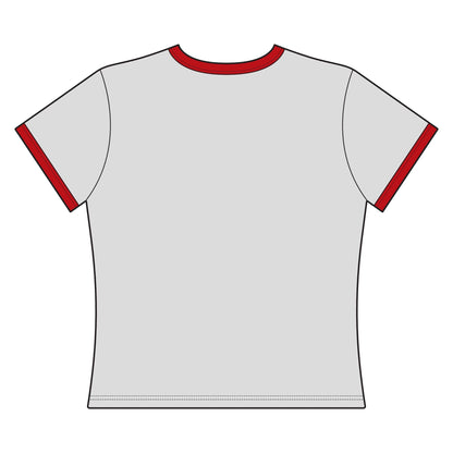 T-shirt ringer da donna Natale 2026