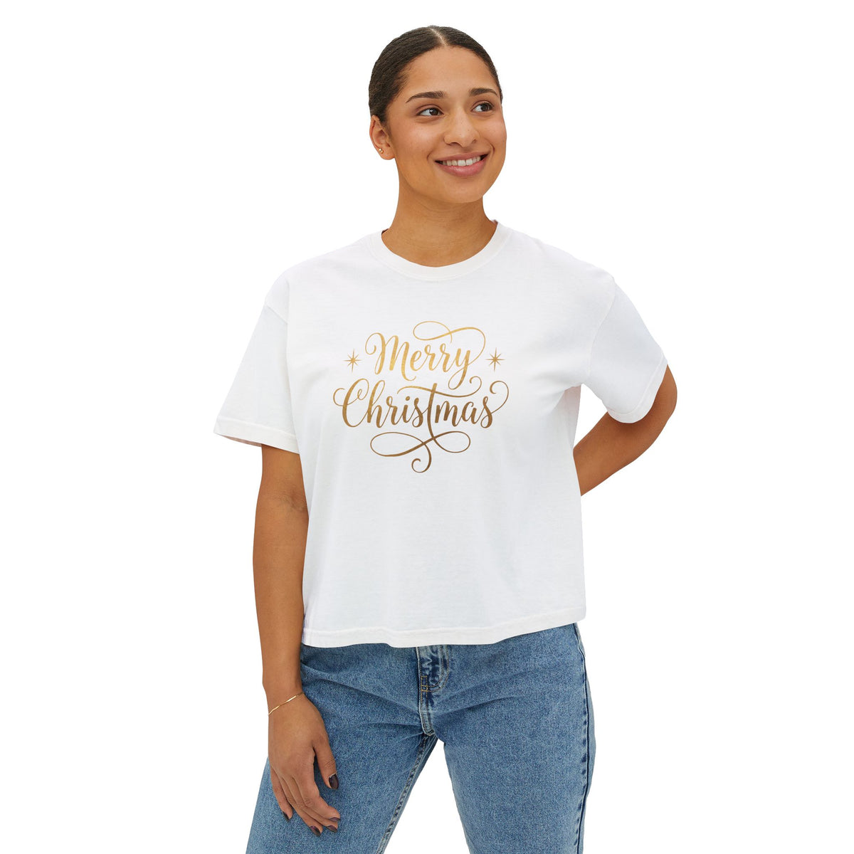 T-shirt boxy donna – Buon Natale Design 2
