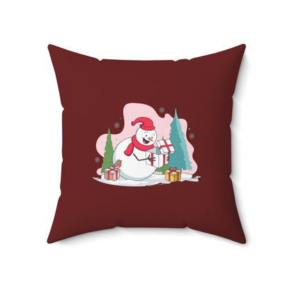 Cuscino decorativo "Sorpresa del pupazzo di neve"