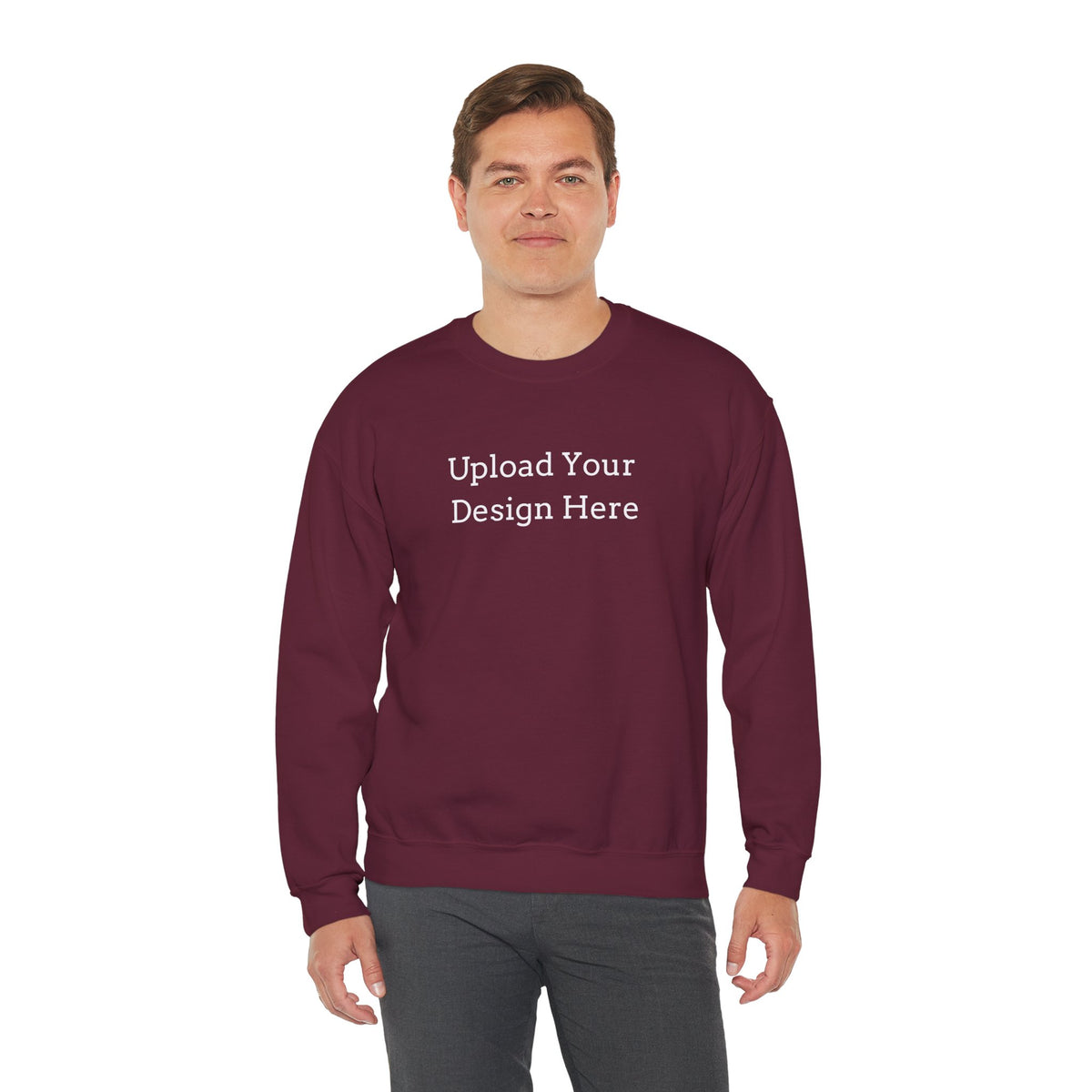 Sudadera de cuello redondo personalizable