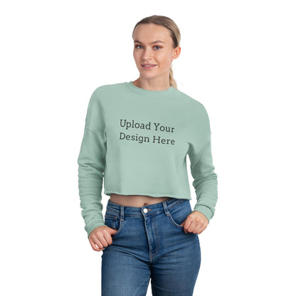 Felpa crop donna personalizzabile – Modello A