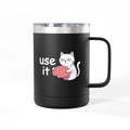 Tazza termica bianca 15 oz «Use It»