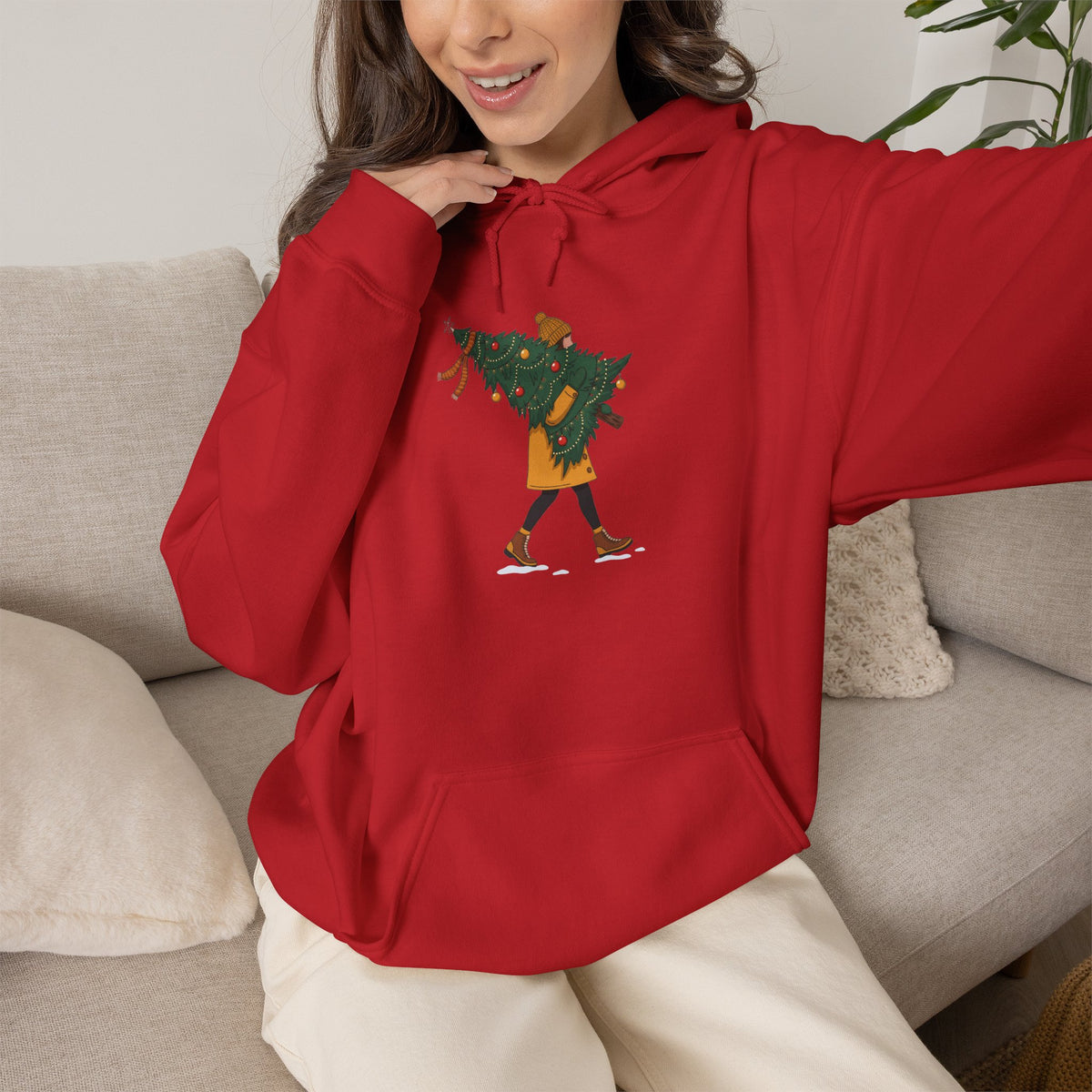 Felpa con cappuccio donna – Regali sotto l'Albero