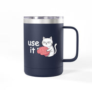 Tazza termica bianca 15 oz «Use It»