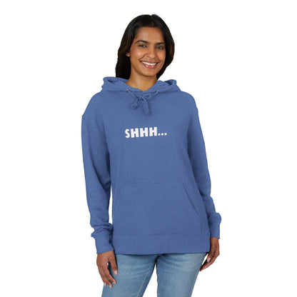 Felpa French terry con cappuccio donna «Shhh...»