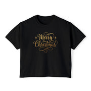 Maglietta Boxy Merry Christmas 2 da donna