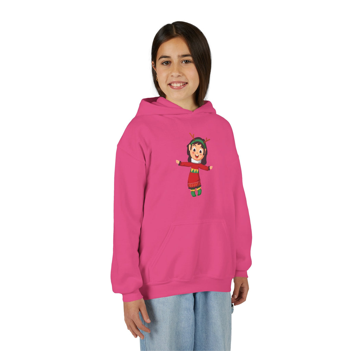 Felpa con cappuccio Mini Elfo di Natale