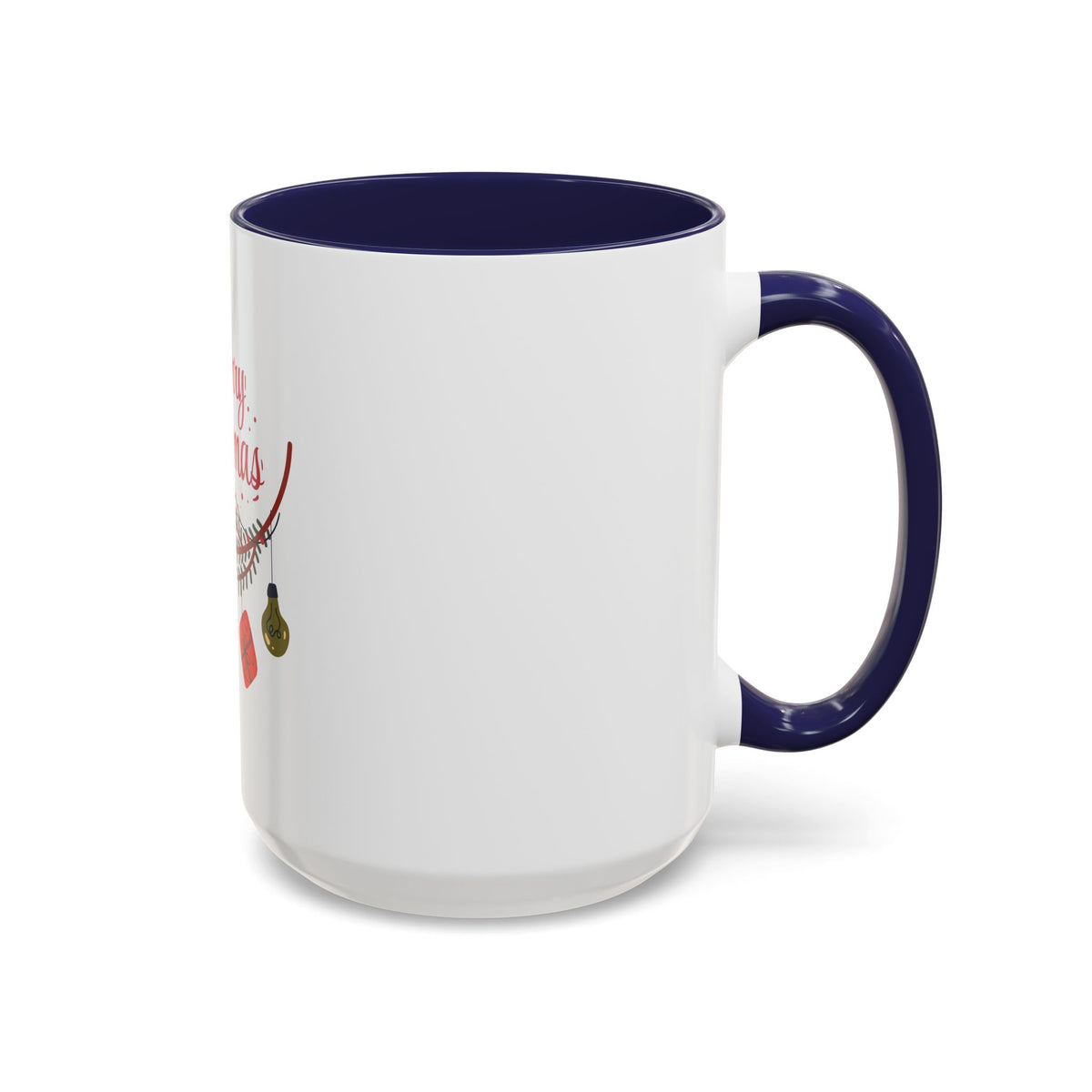 Tazza da caffè natalizia con scarabocchi