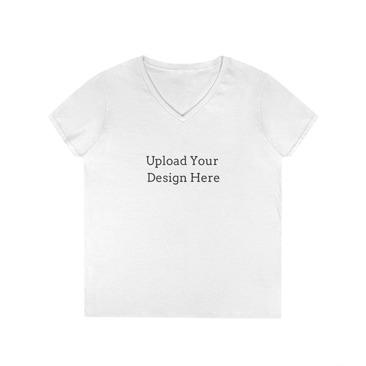 T-shirt donna personalizzabile con scollo a V