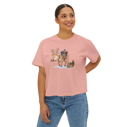 T-shirt Boxy Festive Courier