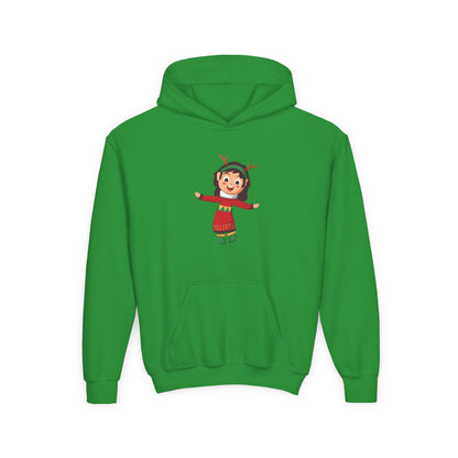 Felpa con cappuccio Mini Elfo di Natale