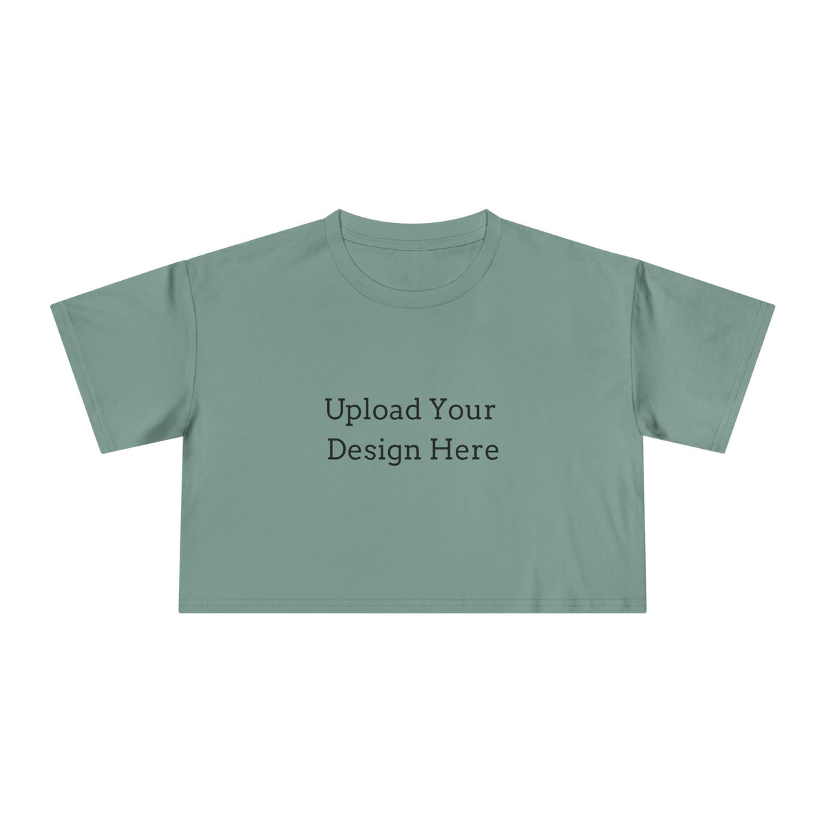 T-shirt crop donna personalizzabile – Modello A
