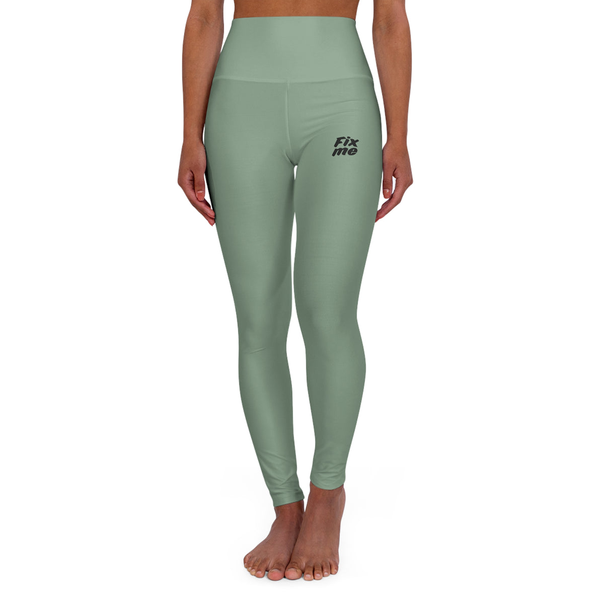 Leggings yoga a vita alta donna «Fix Me»