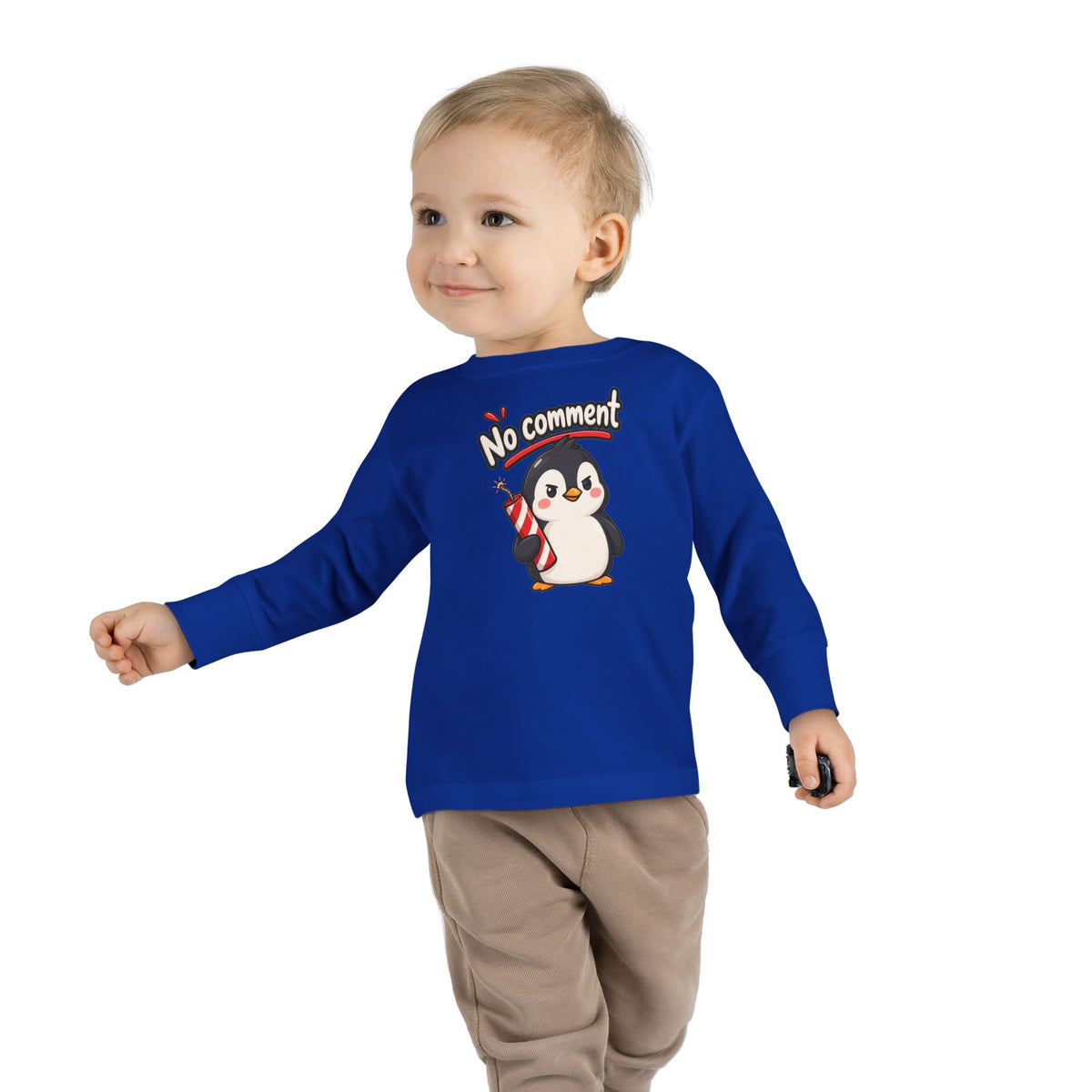 Maglia maniche lunghe bimbi piccoli «No Comments»