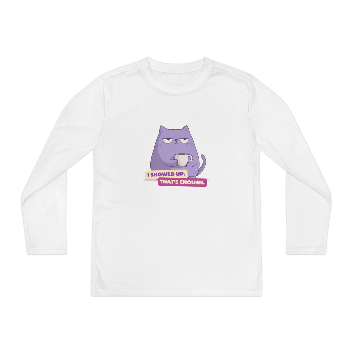 Maglia maniche lunghe ragazzi «I Showed Up»
