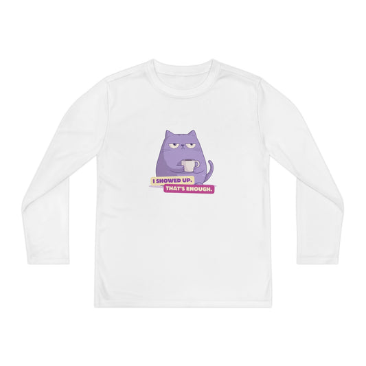 Maglia maniche lunghe ragazzi «I Showed Up»