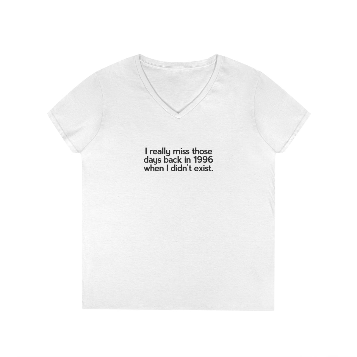 T-shirt scollo a V donna «Nostalgic Void»